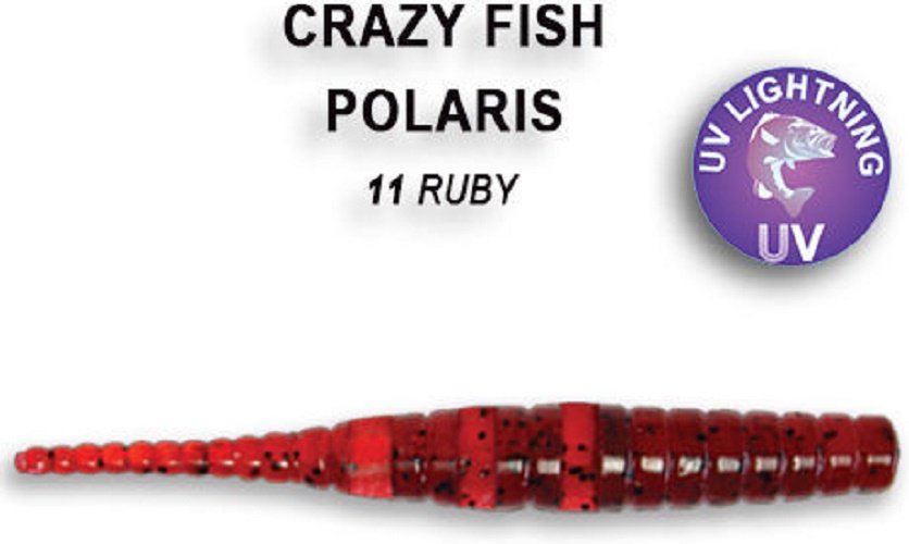 Мягкая приманка Crazy Fish Силиконовая приманка Crazy Fish Polaris 1,2 / 61-30-11-6 / Кальмар (16 шт.) 16 шт 30 мм 11 купить,NaN