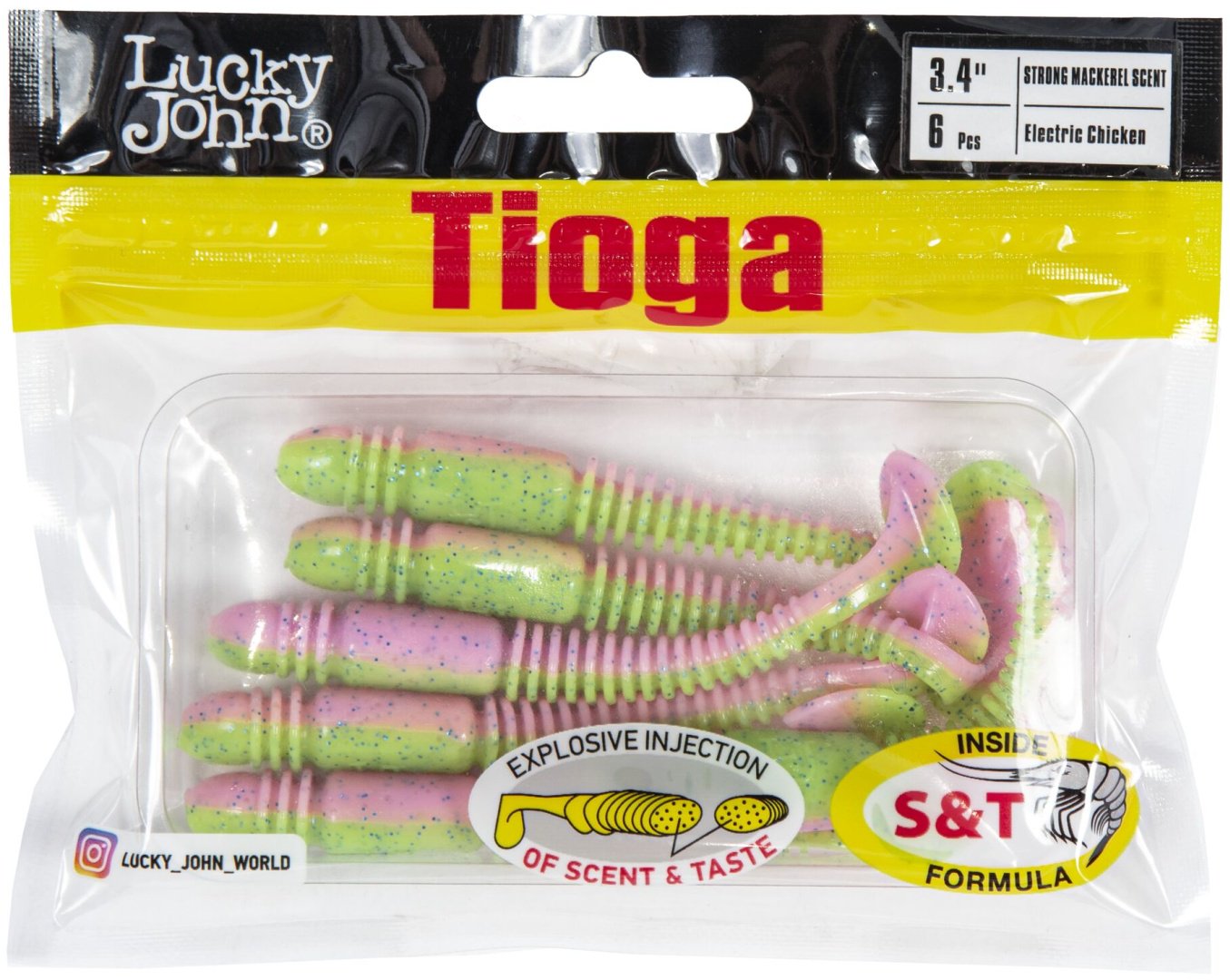 Мягкая приманка Lucky John Tioga 3.4 140127-T92 6 шт 86.4 мм T92 купить,NaN