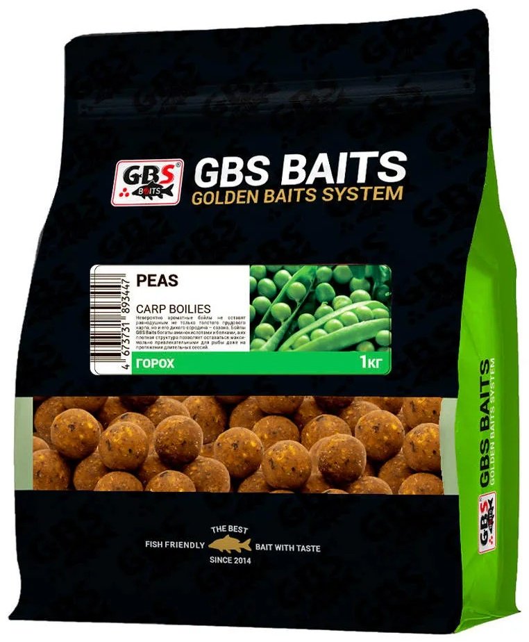 Прикормка GBS Baits 20мм GBS-BV72 Peas Горох 1 кг купить,NaN