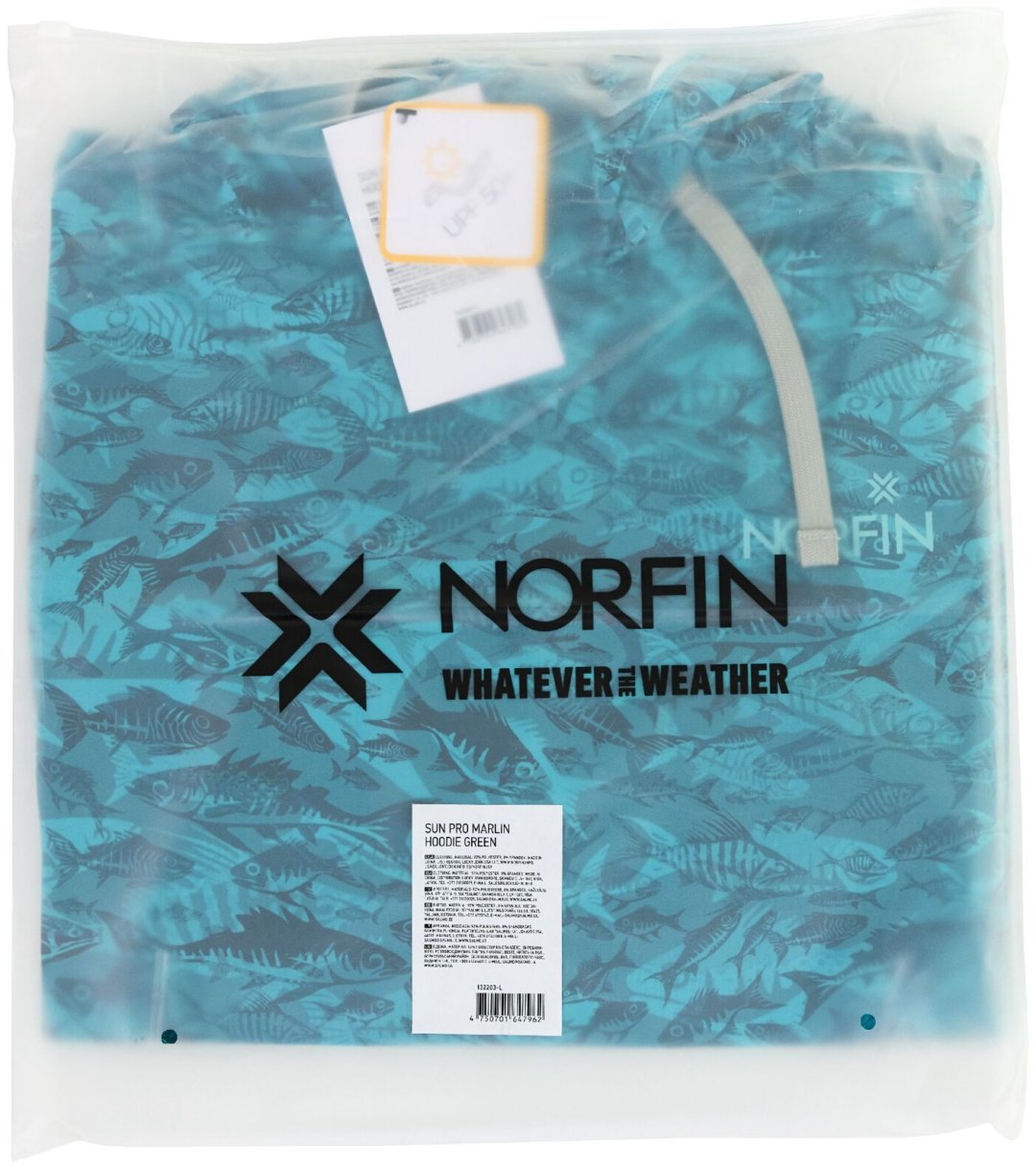 Джемпер NORFIN SUN PRO MARLIN HOODIE GREEN S купить,28750