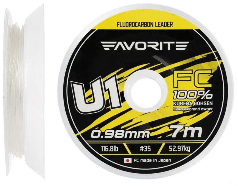 Леска Favorite флюоркарбоновая 1693.11.98 0.98 мм прозрачный купить,NaN