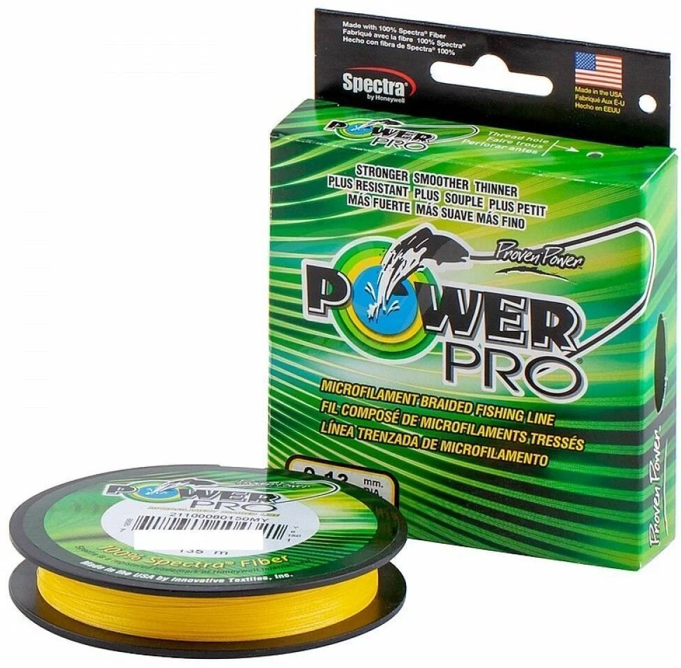 Леска Power Pro плетеная PP135HVY036 0.36 мм желтый купить,NaN