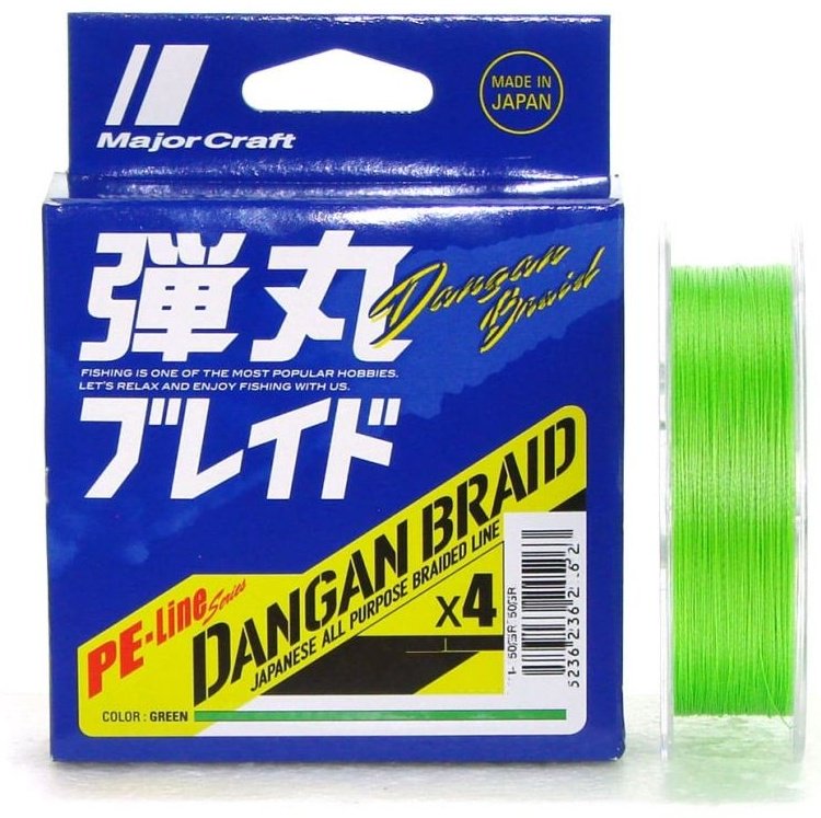 Леска Major Craft плетеная DB4-200/1.5GR 0.17 мм зеленый