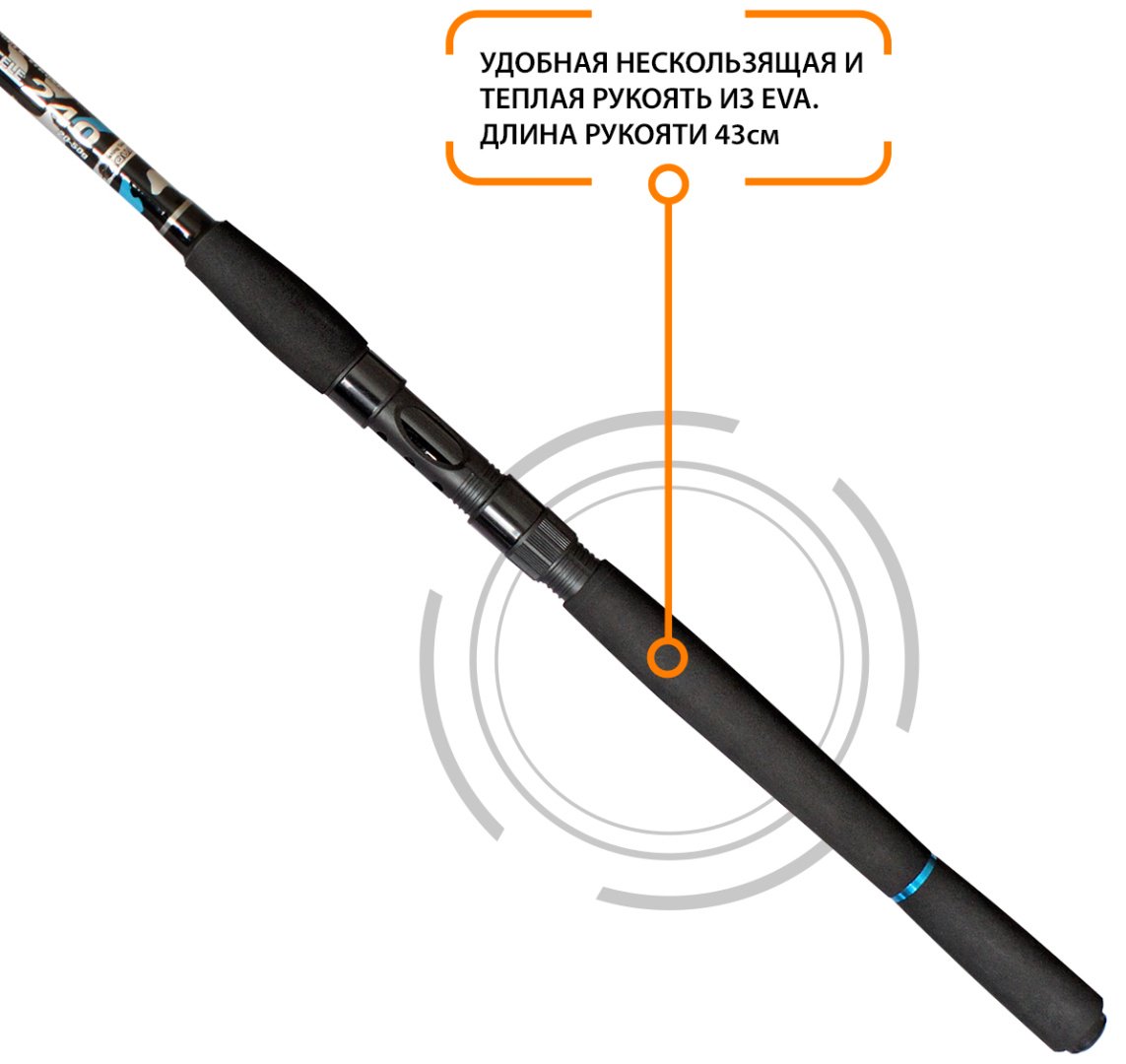 Удилище AQUA AQUA POEM MX 2.40m 20-50g спиннинговое 2.4 м