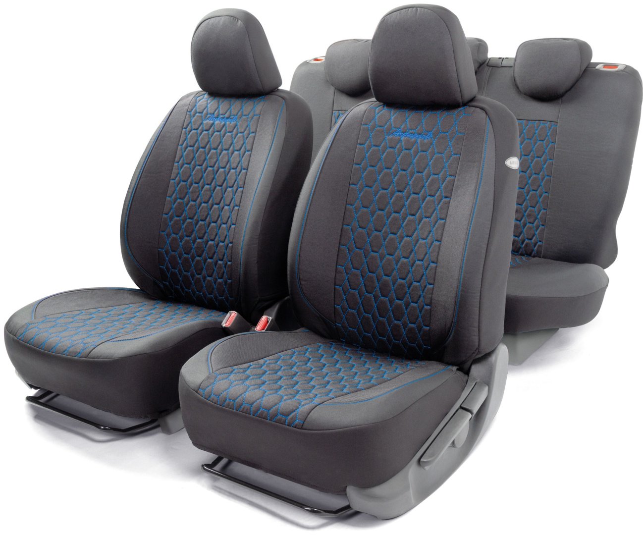 AUTOPROFI чехлы универсальные Verona VER-1505 BK/BL черный,синий
