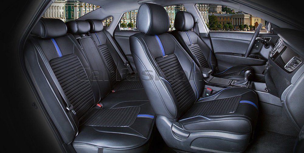 Carfashion Sector Leather Plus 22226 черный-синий
