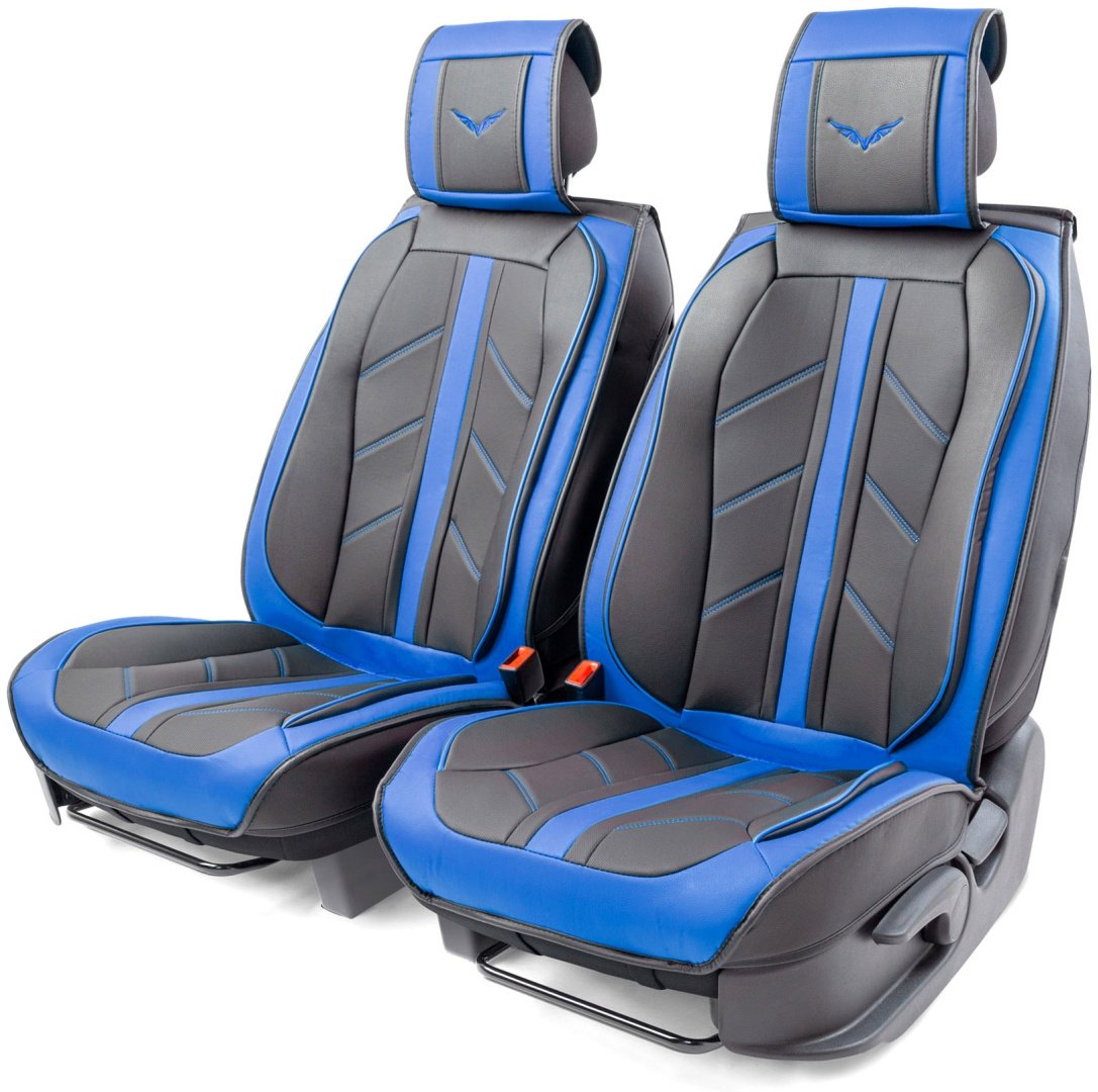 Car Performance накидка на сиденье CUS-3012 BK/BL черный-синий