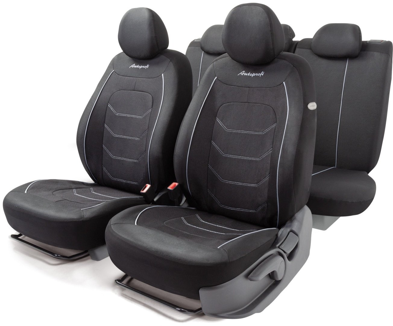 AUTOPROFI чехлы универсальные Arrow ARW-1102 BK/WH чёрный, белый