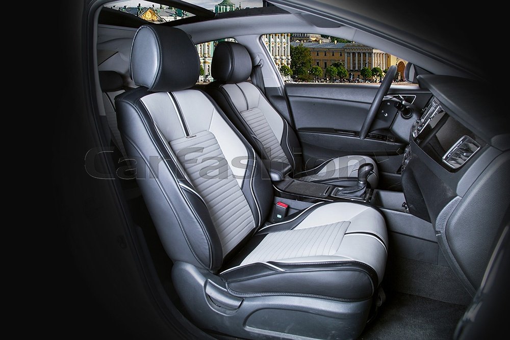 Carfashion Sector Leather Plus 22224 серый-черный