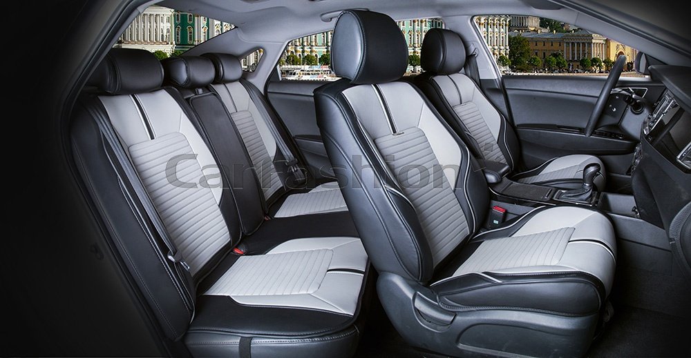 Carfashion Sector Leather Plus 22224 серый-черный