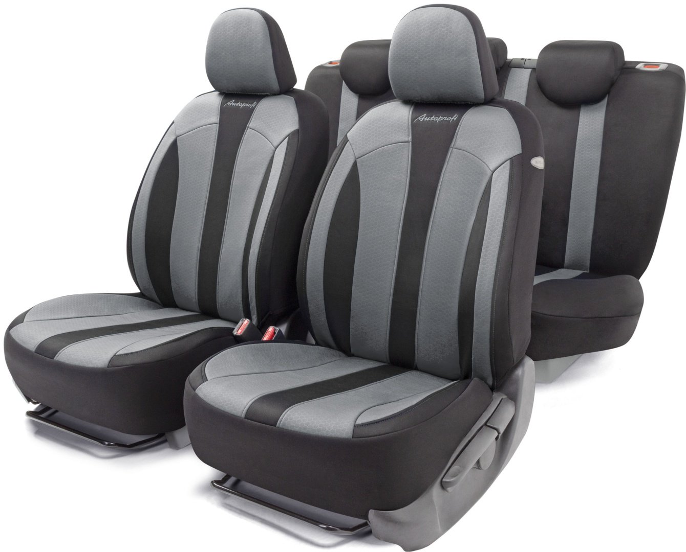 AUTOPROFI чехлы универсальные Performance PRF-1505 BK/GY черный,серый