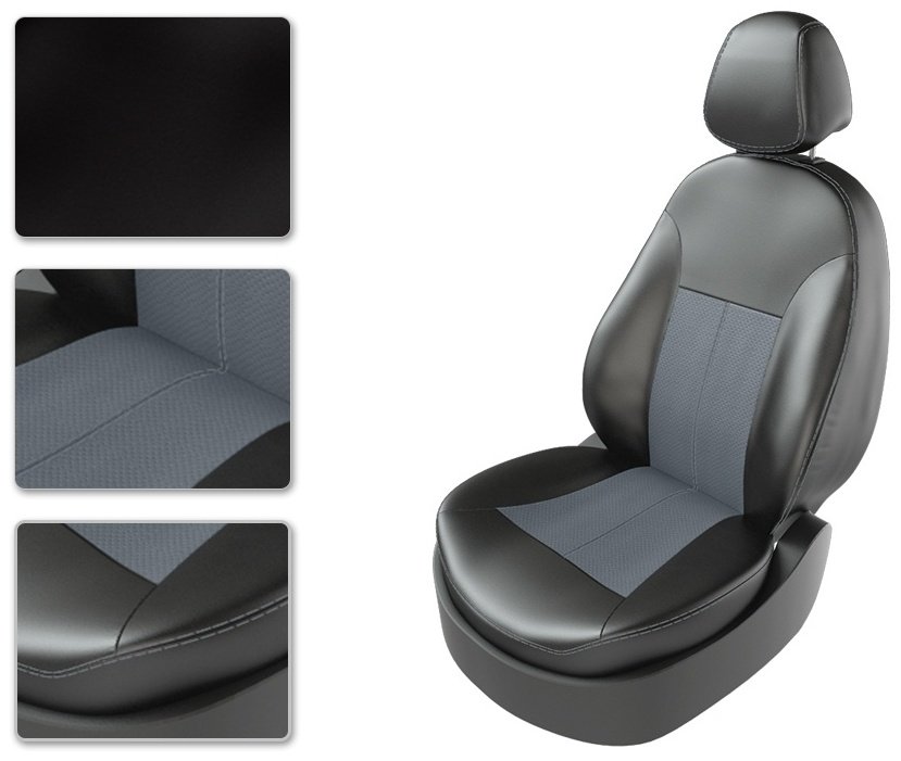 Carfashion 36218644 Lada Vesta 2016+ черный-серый