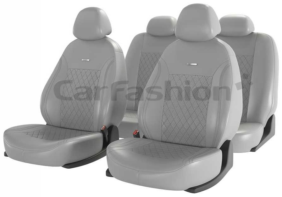 Carfashion Atom Leather Ромб 11142 серый