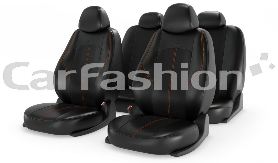 Carfashion Ranger Leather 11211 черный-оранжевый