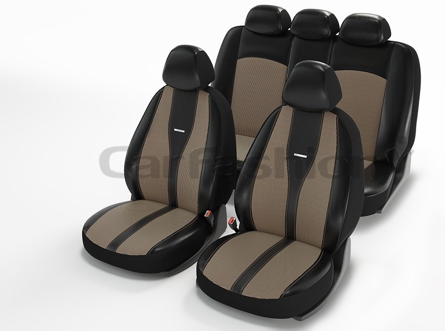 Carfashion Major 10053 бежевый-черный