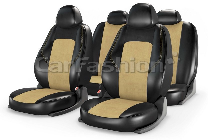 Carfashion 11238 Ranger Zamsha черный-бежевый