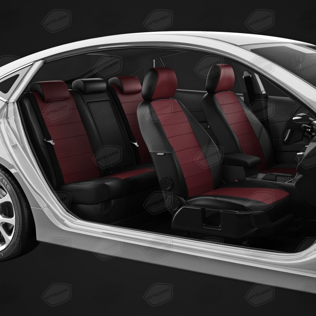 Carfashion Toyota RAV4 2019-2024 бордовый, черный