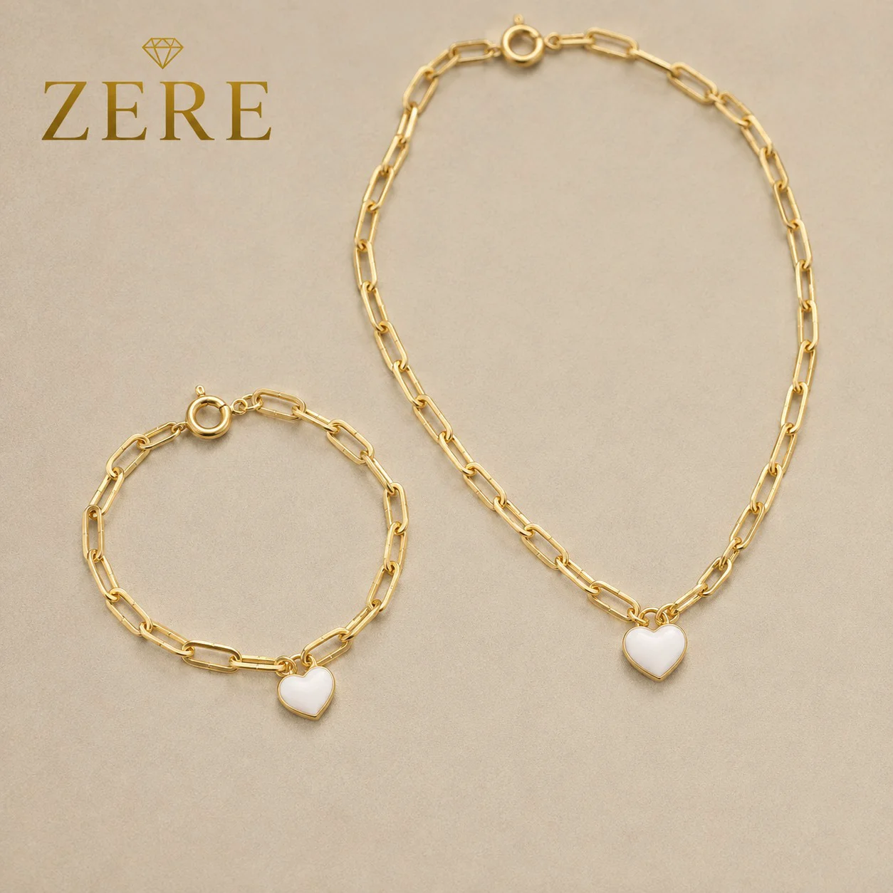 Комплект Zere "Сердце" колье и браслет желтое золото 585 - ForteMarket Комплект Zere "Сердце" колье и браслет желтое золото 585 купить,845000