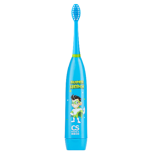 Зубная щетка CS Medica Kids CS-9190-H Супергерой голубая купить,NaN