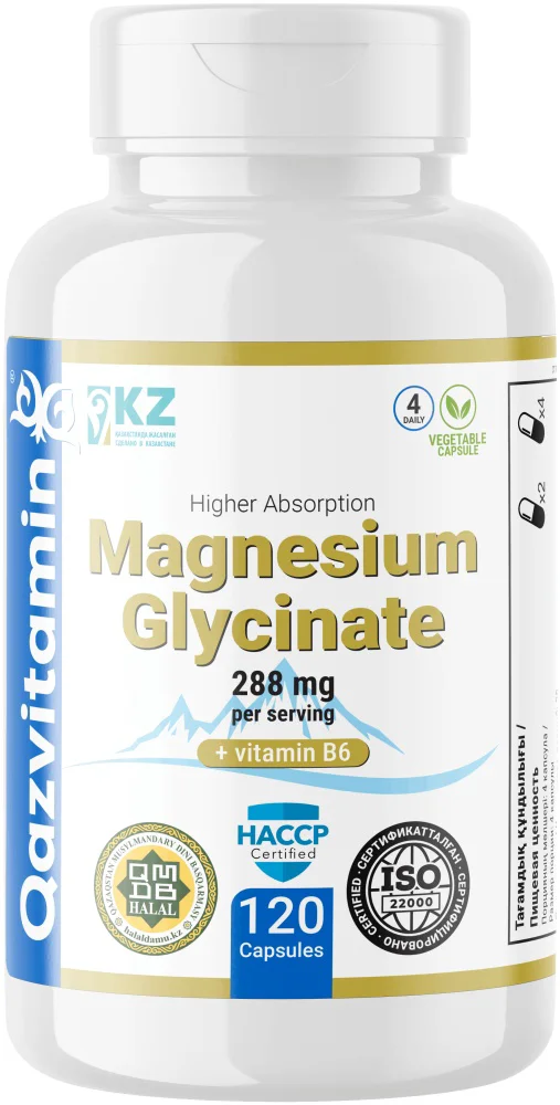 Qazprotein Qazprotein Magnesium Glycinate 120 капсул капсулы 120 шт купить,NaN
