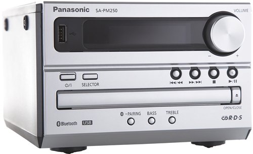 Музыкальный центр Panasonic SC-PM250EE-S серебристый купить,NaN