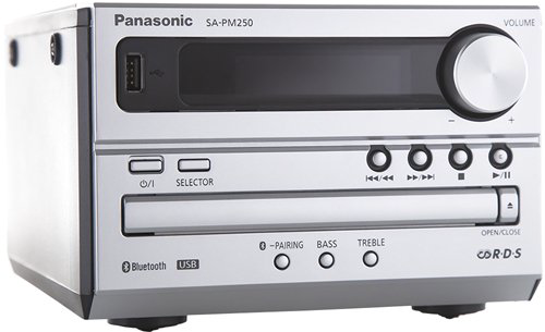 Музыкальный центр Panasonic SC-PM250EE-S серебристый купить,NaN