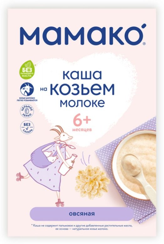 Детская каша Каша Овсяная на козьем молоке МамакО, 200 гр