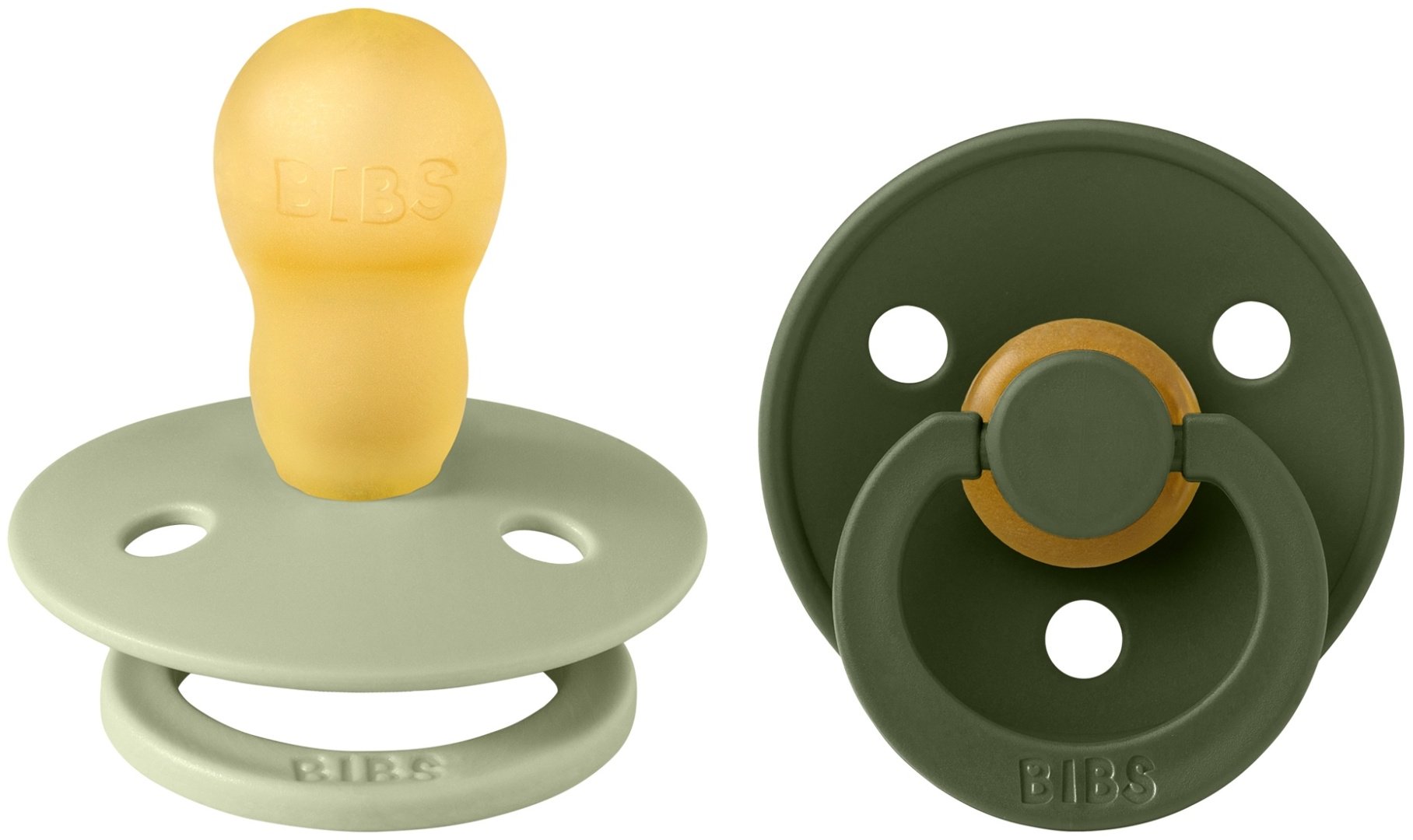 Набор пустышек BIBS Colour Sage/Hunter Green 18+ месяцев