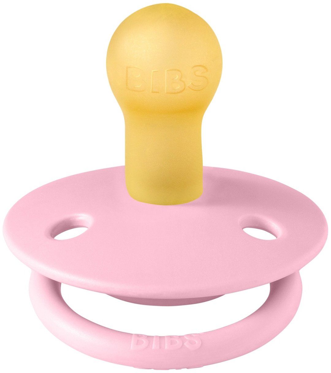 Пустышка BIBS De Lux Latex Baby Pink 0+ месяцев, 1 шт, розовый