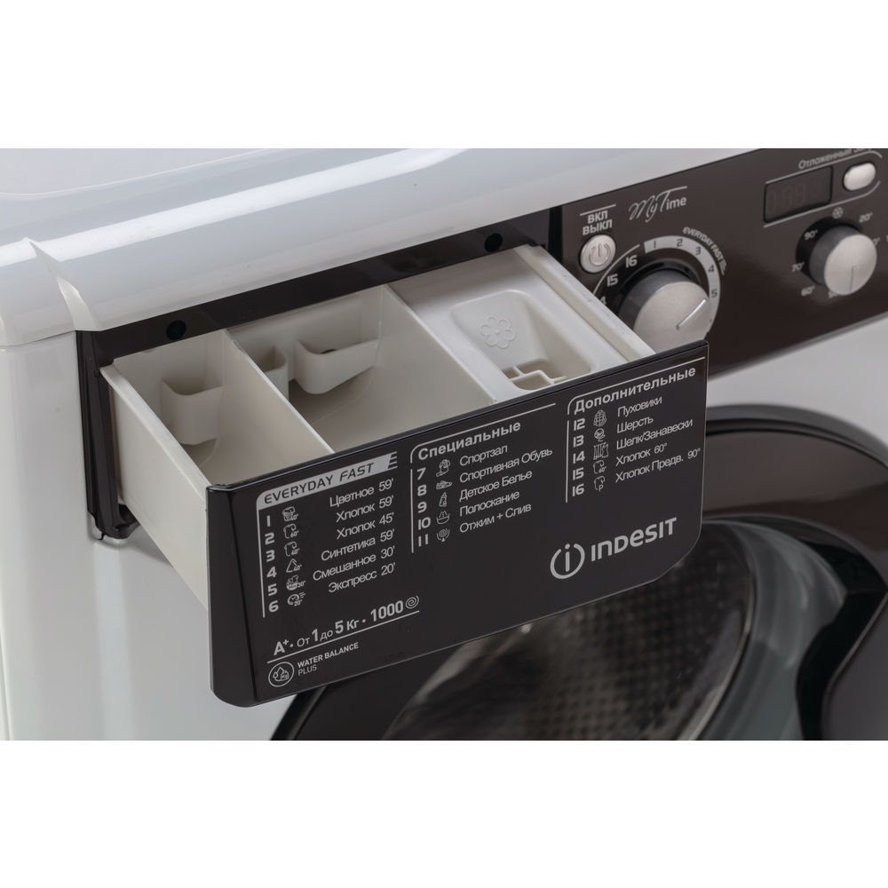 Стиральная машина Indesit EWSD 51031 BK CIS белая - ForteMarket Стиральная машина Indesit EWSD 51031 BK CIS белая купить,0