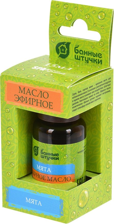 Банные штучки эфирное масло Spa Sauna мята 15 мл купить,NaN