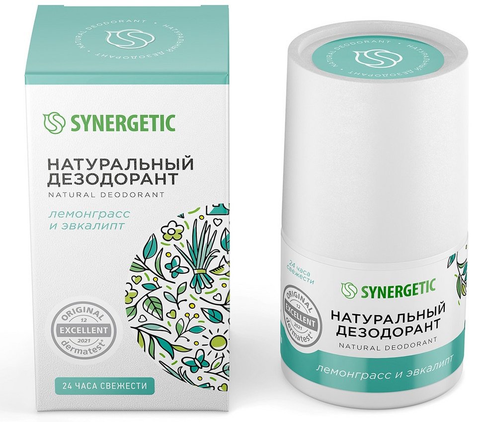 Synergetic Лемонграсс и эвкалипт дезодорант для женщин 50 мл купить,NaN