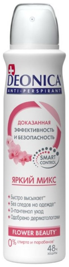 Deonica Яркий микс антиперспирант для женщин 150 мл