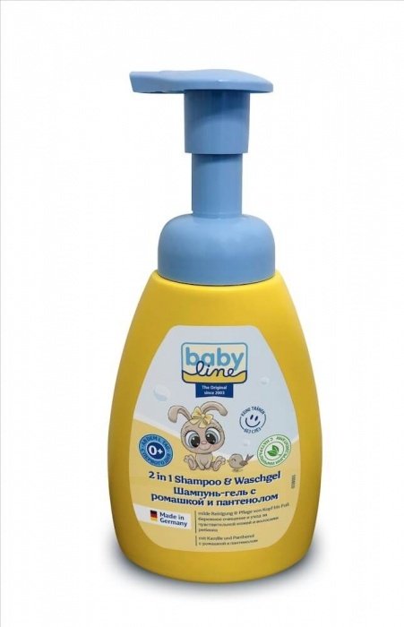 Babyline шампунь-гель с ромашкой и пантенолом 250 мл