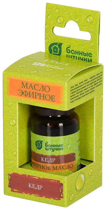 Банные штучки эфирное масло кедр 15 мл купить,NaN
