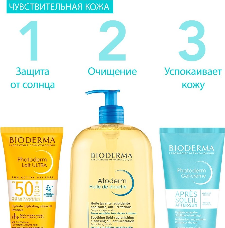 Bioderma PHOTODERM увлажняющий, после загара крем-гель для тела 200 мл