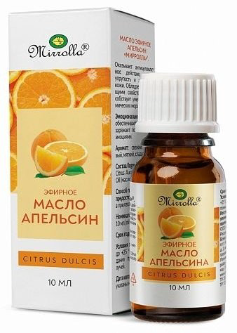 Mirrolla Nature эфирное масло апельсин 10 мл купить,NaN