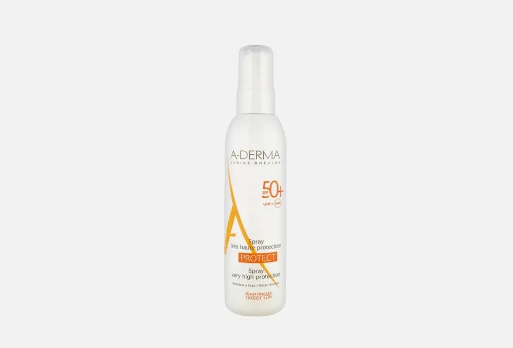 A-DERMA Protect SPF50+ спрей солнцезащитный для тела 200 мл купить,NaN