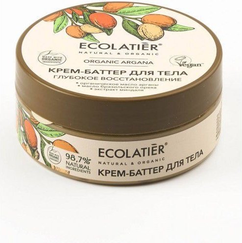 Ecolatier Organic Argana глубокое восстановление крем-баттер для тела 150 мл