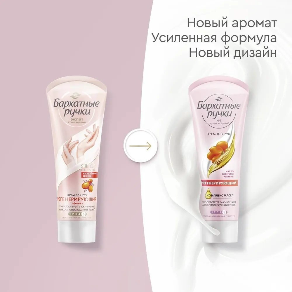 Бархатные ручки Регенерирующий крем для рук 80 мл купить,NaN