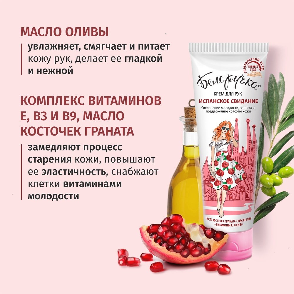 Белоручка Испанское свидание крем для рук 75 мл