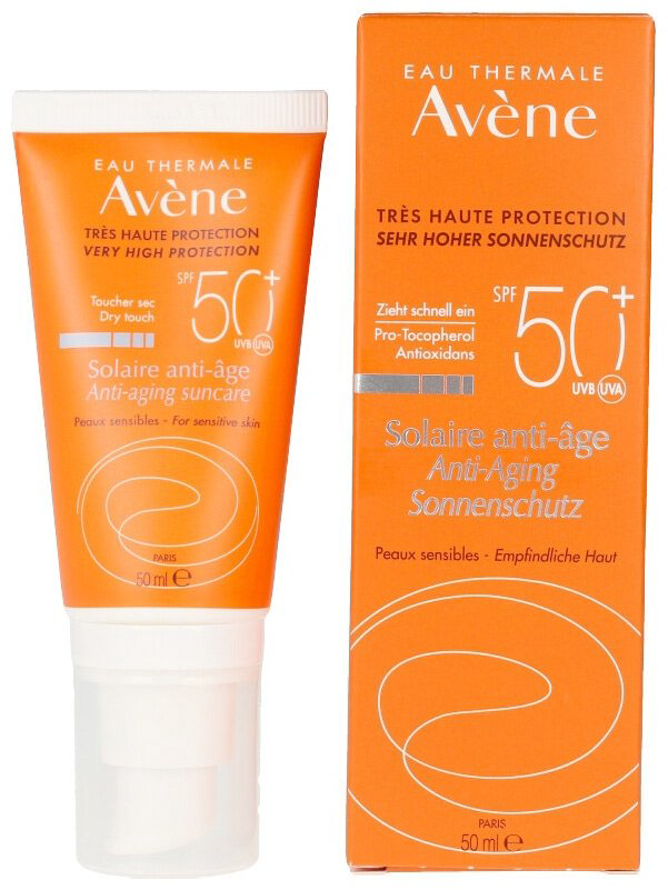 Avene Solaire Anti-Age SPF50 крем для тела 50 мл купить,NaN