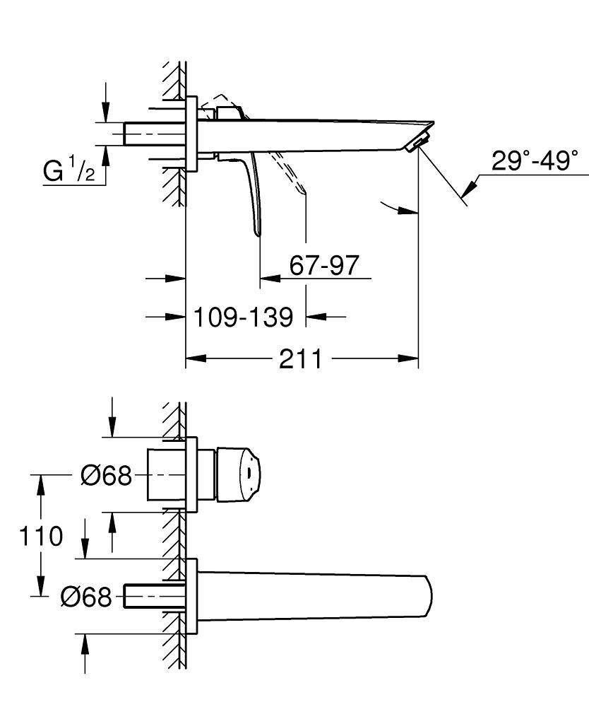 Смеситель Grohe ESM 29338003 хром купить,NaN