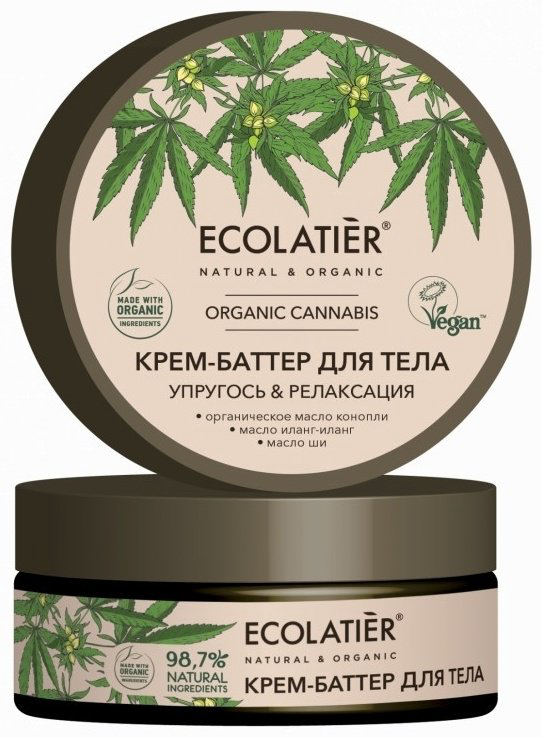 Ecolatier Organic Cannabis упругость и релаксация крем для тела 150 мл купить,NaN