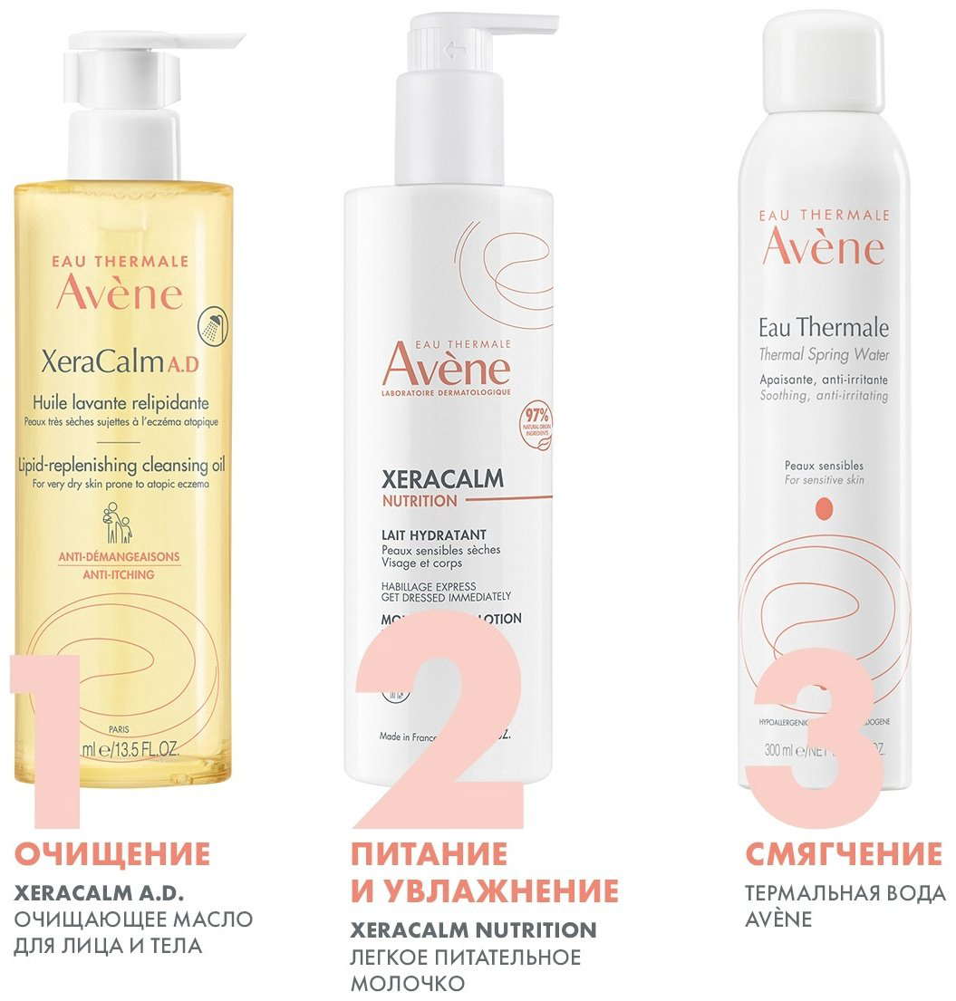 Avene Xeracalm Nutrition лосьон для тела 400 мл купить,NaN