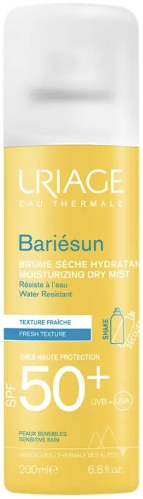 URIAGE Bariesun Moisturizing Dry SPF50 спрей солнцезащитный для тела 200 мл купить,NaN