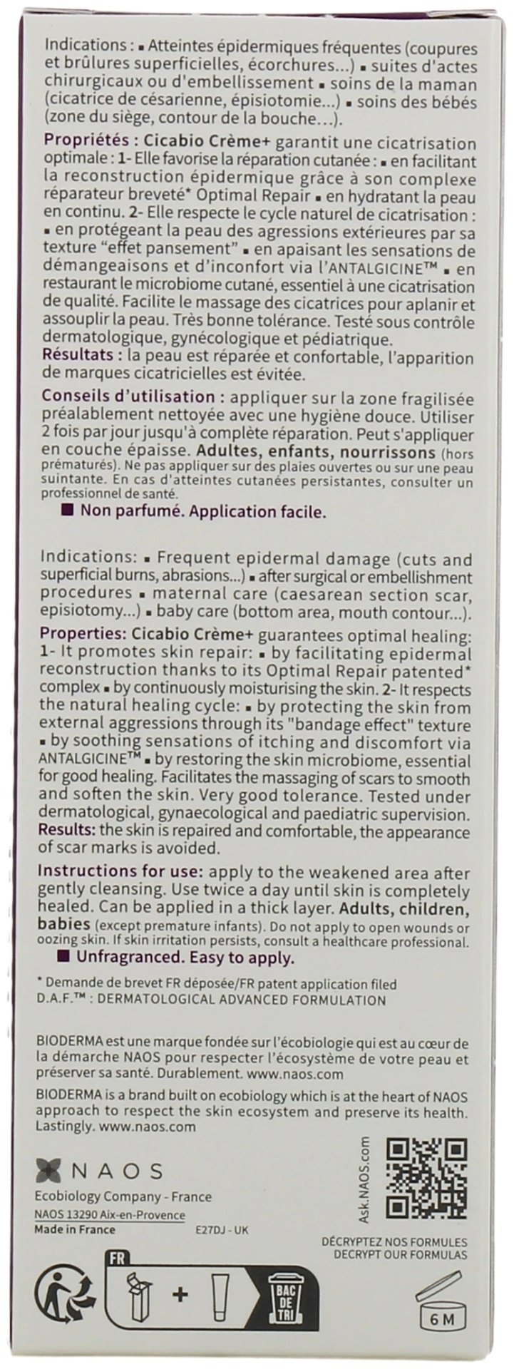 Bioderma Cicabio Creme&#43; крем для тела 40 мл