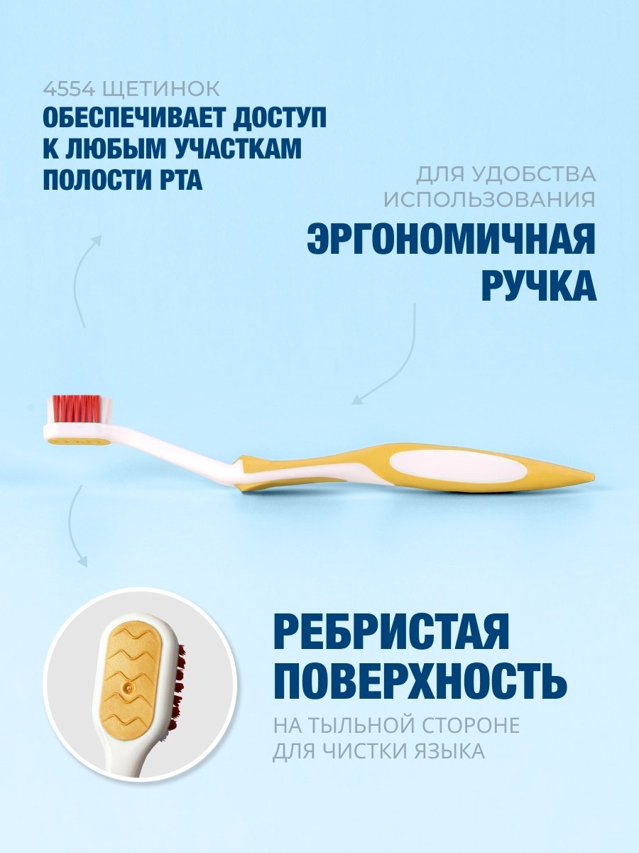 Зубная щетка Biorepair CURVE Denti Sensibili мягкая, оранжевая купить,NaN