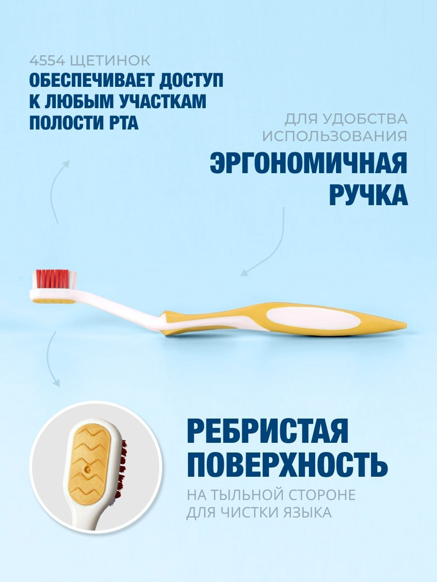 Зубная щетка Biorepair CURVE Denti Sensibili мягкая, оранжевая купить,NaN