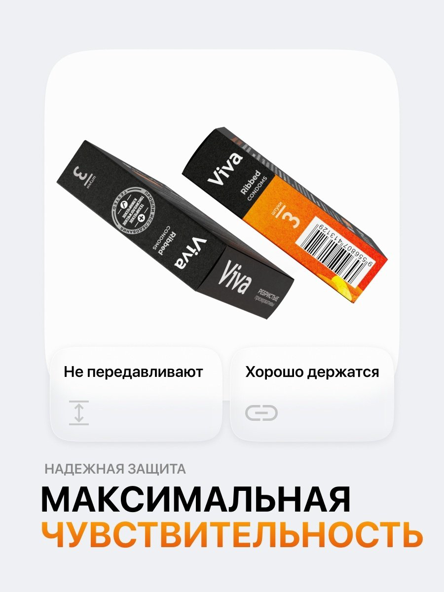 Презервативы Презервативы VIVA 4601834002800 3 шт купить,NaN